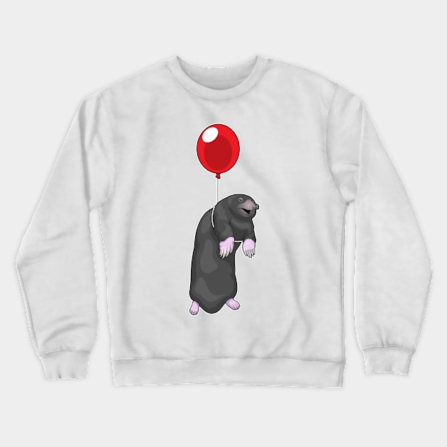 Mole Balloon Crewneck Sweatshirt by Markus Schnabel